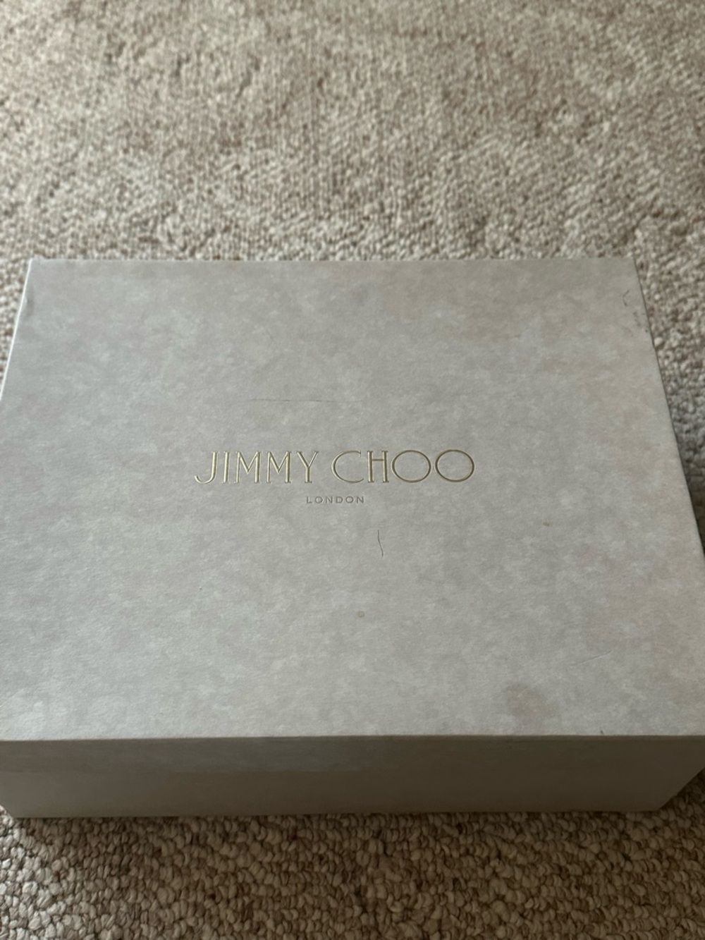 Jimmy Choo Champagne Gold Glitter Ankle-Strap Heels - Picture 5 of 5